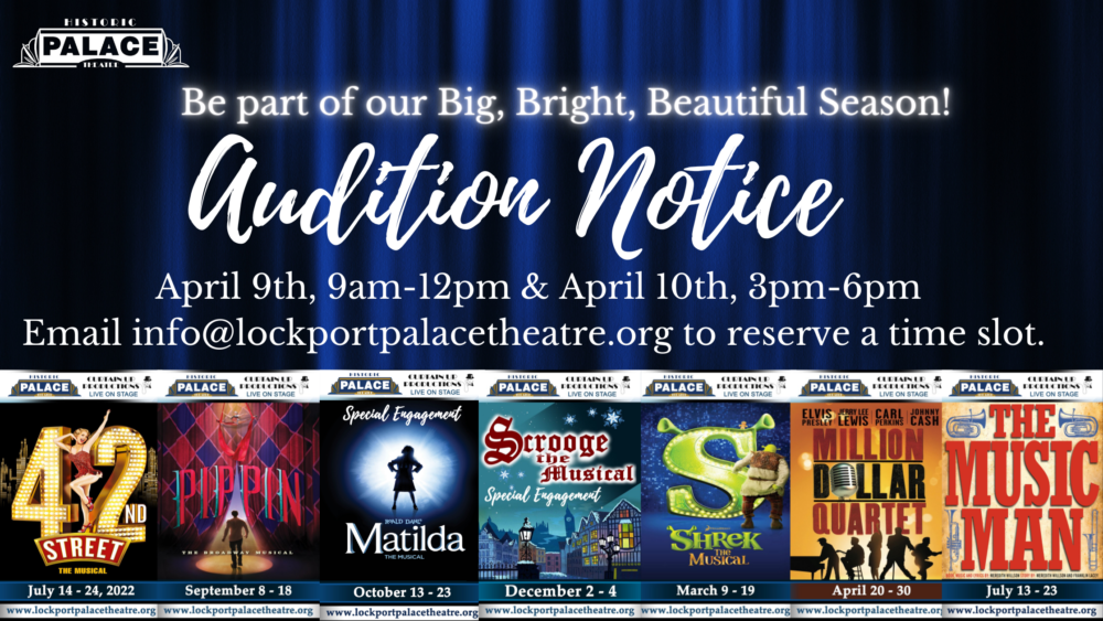 Season Wide Auditions - Lockport Palace Theater