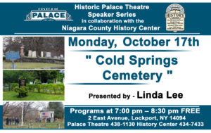 Palace Theatre Lecture Series: Cold Spring Cemetery