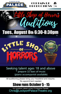 Little Shop of Horrors - Curtain Up Productions Auditions