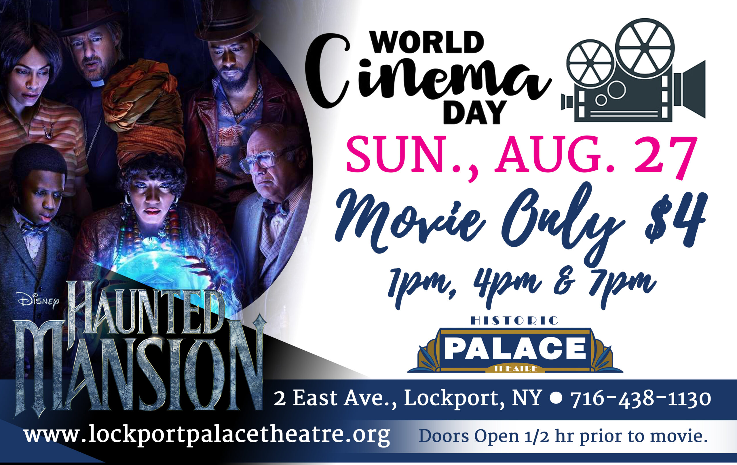 Disney Haunted Mansion Movie Lockport Palace Theater