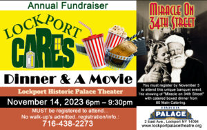 Lockport Cares - Annual Fundraiser - Dinner And A Movie