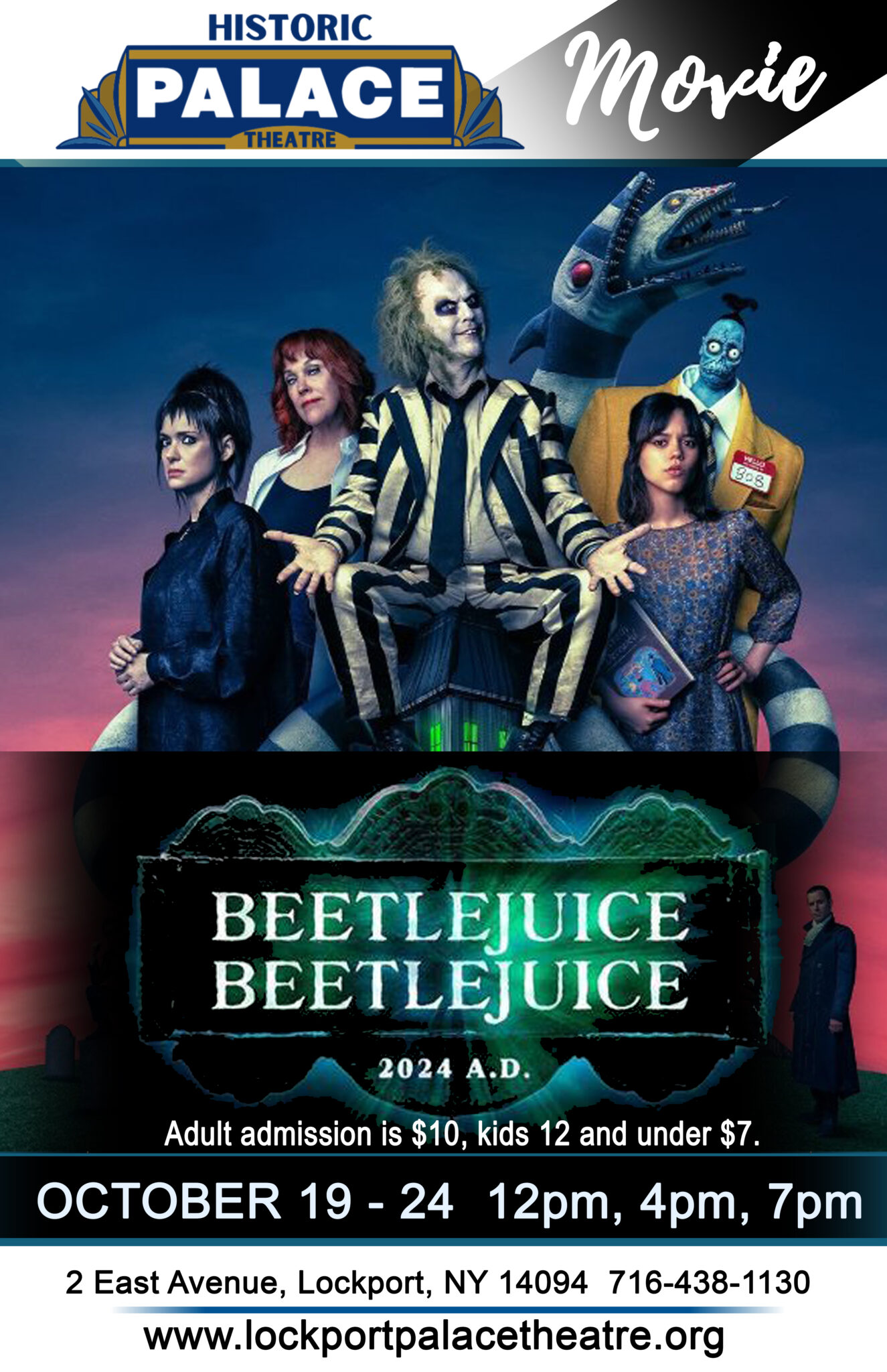 BeatleJuice 2 Movie - Lockport Palace Theater