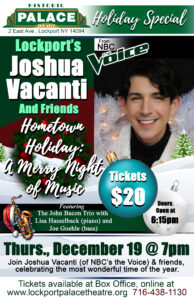 Joshua Vacanti (of NBC’s the Voice) & Friends - Hometown Holiday: A Merry Night of Music Variety Concert