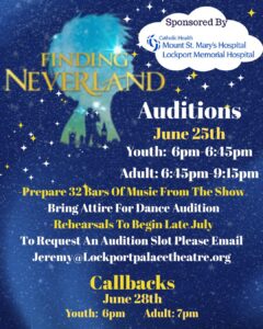 Audition Notice for Finding Neverland