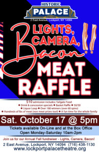 Lights, Camera, Bacon Meat Raffle!